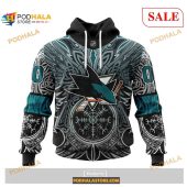 Custom San Jose Sharks Norse Viking Symbols Nhl Shirt Hoodie 3d 1.jpg - demo10