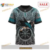 Custom San Jose Sharks Norse Viking Symbols Nhl Shirt Hoodie 3d 4.jpg - demo10