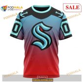 Custom Seattle Kraken Retro Gradient Design Nhl Shirt Hoodie 3d 3.jpg - demo10