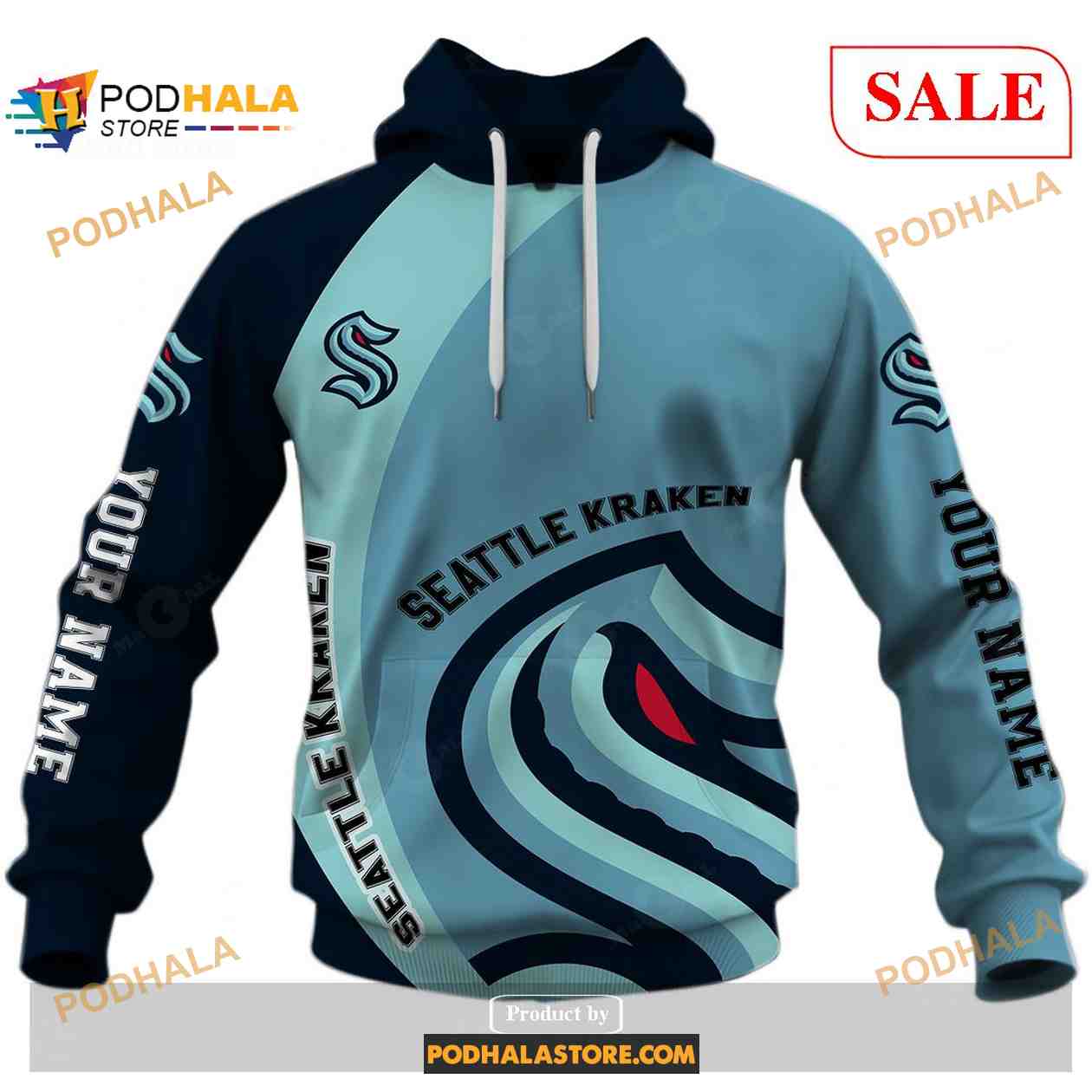 Custom Seattle Kraken Sweatshirt NHL Hoodie 3D, You laugh I Laugh You Cry I Cry Custom Seattle Kraken Sweatshirt NHL Hoodie 3D, You laugh I Laugh You Cry I Cry