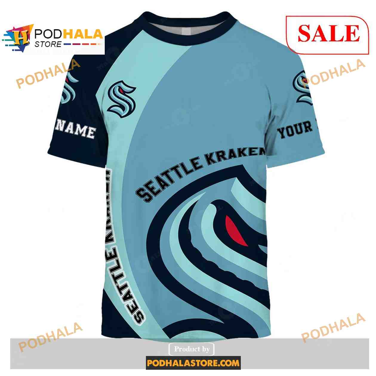 Custom Seattle Kraken Sweatshirt NHL Hoodie 3D, You laugh I Laugh You Cry I Cry Custom Seattle Kraken Sweatshirt NHL Hoodie 3D, You laugh I Laugh You Cry I Cry