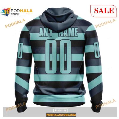 Custom Seattle Kraken Unisex With Retro Concepts NHL Shirt Hoodie 3D