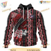 Custom Skull Native Design Nhl Columbus Blue Jackets Hoodie 3d 1.jpg - demo10