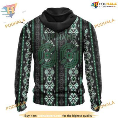 Custom Skull Native Design NHL Dallas Stars Hoodie 3D Shirt