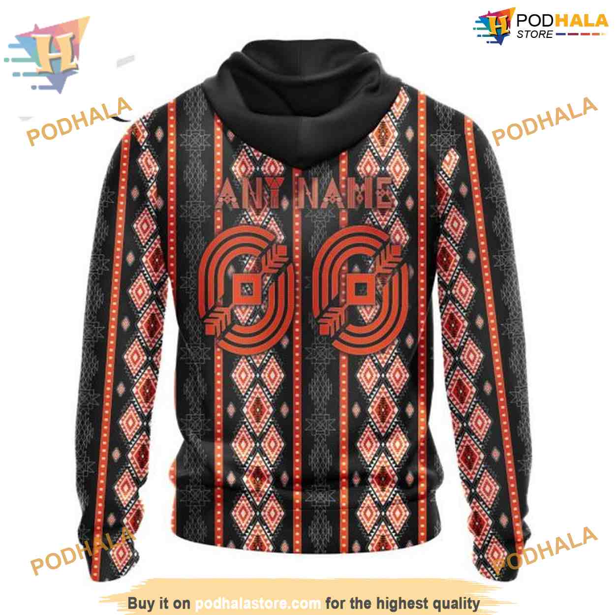 Custom Skull Native Design NHL Edmonton Oilers Hoodie 3D Custom Skull Native Design NHL Edmonton Oilers Hoodie 3D