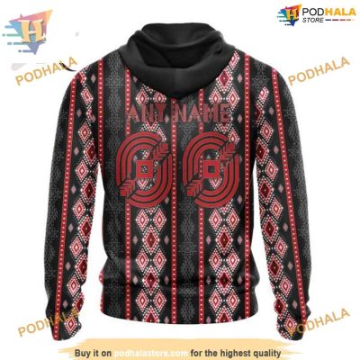 Custom Skull Native Design NHL Montreal Canadiens Hoodie 3D