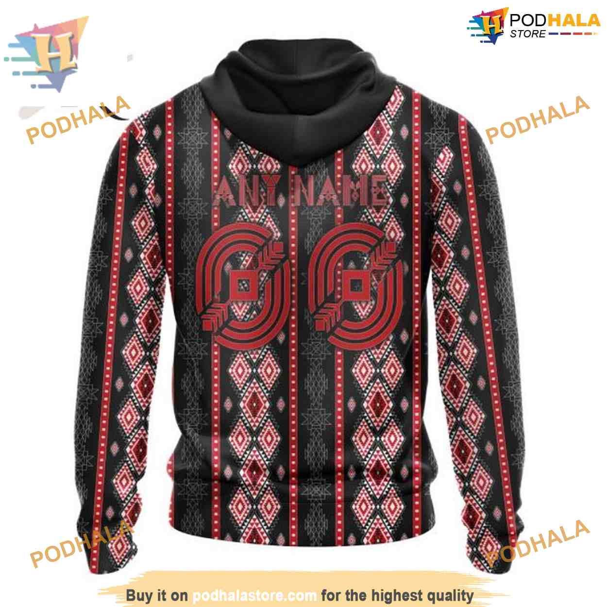 Custom Skull Native Design NHL Montreal Canadiens Hoodie 3D Custom Skull Native Design NHL Montreal Canadiens Hoodie 3D