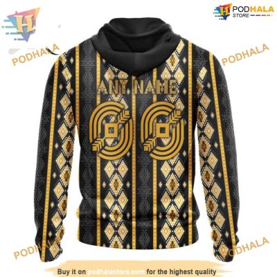 Custom Skull Native Design NHL Nashville Predators Hoodie 3D