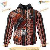 Custom Skull Native Design Nhl Philadelphia Flyers Hoodie 3d 1.jpg - demo10