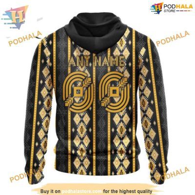 Custom Skull Native Design NHL Pittsburgh Penguins Hoodie 3D
