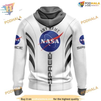 Custom Space Force NASA Astronaut Design NHL Calgary Flames Hoodie 3D