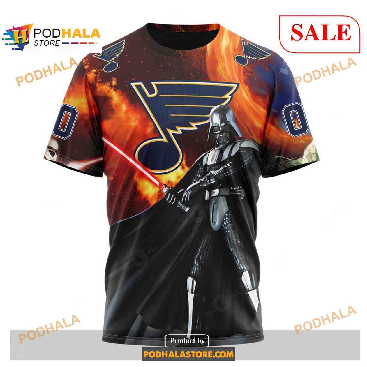 Custom St Louis Blues Design X Star War NHL Shirt Hoodie 3D Custom St Louis Blues Design X Star War NHL Shirt Hoodie 3D