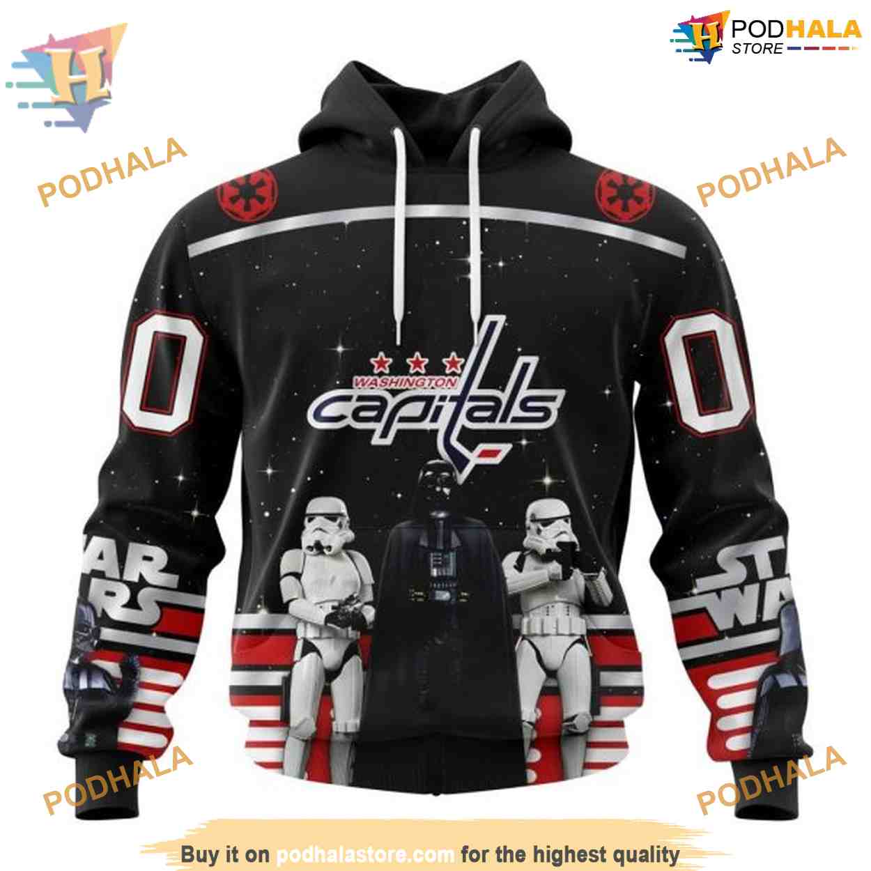 Custom Star Wars Design May The 4th Be With You NHL Washington Capitals Hoodie 3D Custom Star Wars Design May The 4th Be With You NHL Washington Capitals Hoodie 3D