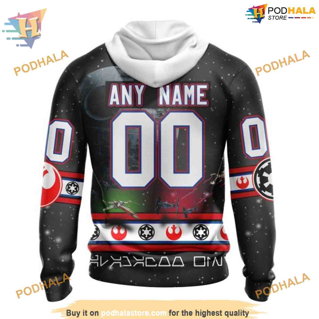 Custom Star Wars Design NHL Calgary Flames Hoodie 3D Sweatshirt Custom Star Wars Design NHL Calgary Flames Hoodie 3D Sweatshirt