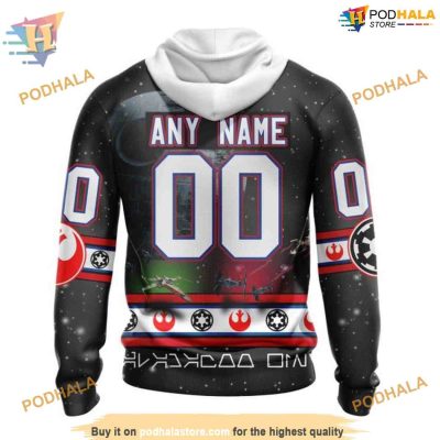 Custom Star Wars Design NHL Carolina Hurricanes Hoodie 3D Sweatshirt