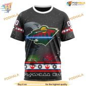 Custom Star Wars Design Nhl Minnesota Wild Hoodie 3d 3.jpg - demo10