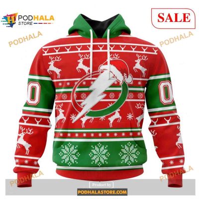Custom Tampa Bay Lightning Christmas NHL Unisex Shirt Hoodie 3D