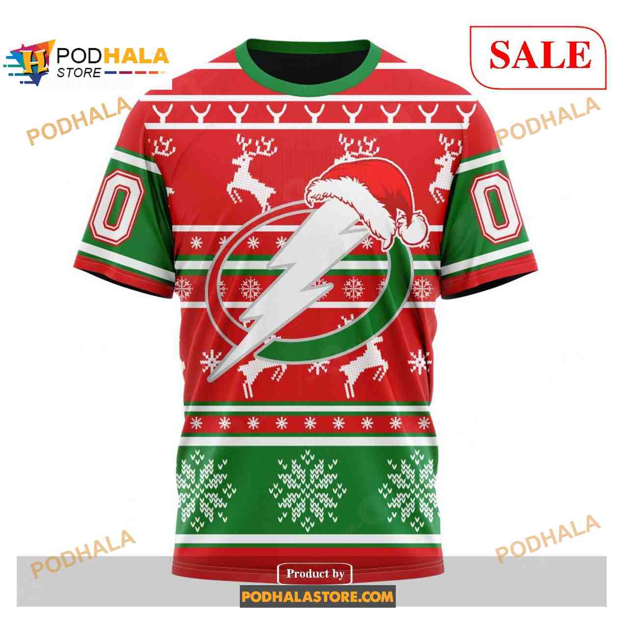 Custom Tampa Bay Lightning Christmas NHL Unisex Shirt Hoodie 3D Custom Tampa Bay Lightning Christmas NHL Unisex Shirt Hoodie 3D