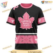 Custom Toronto Maple Leafs 3d Hoodie In Pink Nhl Design For Breast Cancer Awareness 3.jpg - demo10