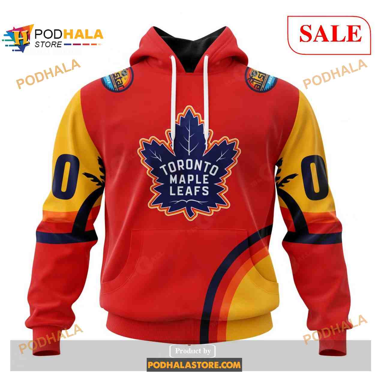 Custom Toronto Maple Leafs ALL Star Sunset NHL Shirt Hoodie 3D Custom Toronto Maple Leafs ALL Star Sunset NHL Shirt Hoodie 3D