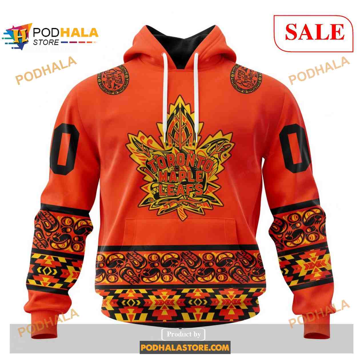 Custom Toronto Maple Leafs National Day For Truth And Reconciliation NHL Hoodie 3D Custom Toronto Maple Leafs National Day For Truth And Reconciliation NHL Hoodie 3D