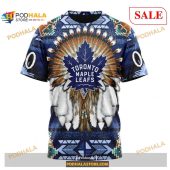 Custom Toronto Maple Leafs Native Costume Nhl Shirt Hoodie 3d 3.jpg - demo10