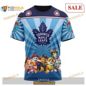 Custom Toronto Maple Leafs Paw Patrol Nhl Shirt Hoodie 3d 3.jpg - demo10