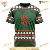 Custom Unisex Hockey Celebrate Patricks Day Nhl Seattle Kraken Hoodie 3d 3.jpg - demo10