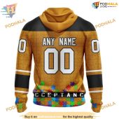 Custom Unisex Hockey Fights Against Autism Nhl Chicago Blackhawks Hoodie 3d 2.jpg - demo10