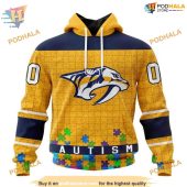 Custom Unisex Hockey Fights Against Autism Nhl Nashville Predators Hoodie 3d 1.jpg - demo10