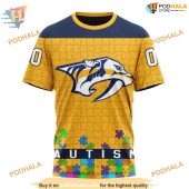 Custom Unisex Hockey Fights Against Autism Nhl Nashville Predators Hoodie 3d 3.jpg - demo10