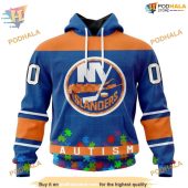 Custom Unisex Hockey Fights Against Autism Nhl New York Islanders Hoodie 3d 1.jpg - demo10