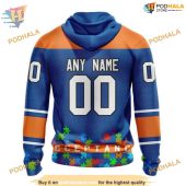 Custom Unisex Hockey Fights Against Autism Nhl New York Islanders Hoodie 3d 2.jpg - demo10
