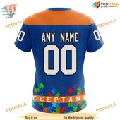 Custom Unisex Hockey Fights Against Autism Nhl New York Islanders Hoodie 3d 4.jpg - demo10