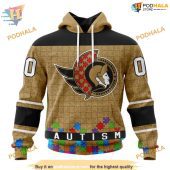 Custom Unisex Hockey Fights Against Autism Nhl Ottawa Senators Hoodie 3d 1.jpg - demo10