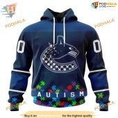 Custom Unisex Hockey Fights Against Autism Nhl Vancouver Canucks Hoodie 3d 1.jpg - demo10