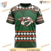 Custom Unisex Hockey St Patricks Day Nhl Nashville Predators Hoodie 3d 3.jpg - demo10