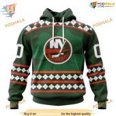 Custom Unisex Hockey St Patricks Day Nhl New York Islanders Hoodie 3d 1.jpg - demo10