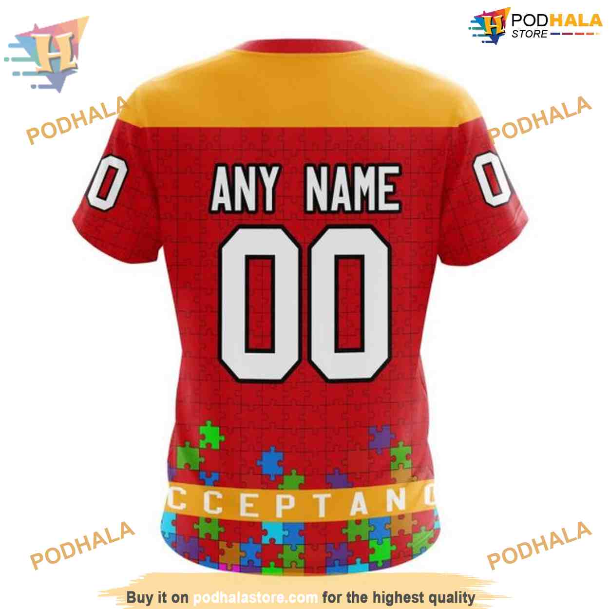 Custom Unisex Kits Hockey Fights Against Autism NHL Calgary Flames Hoodie 3D Custom Unisex Kits Hockey Fights Against Autism NHL Calgary Flames Hoodie 3D