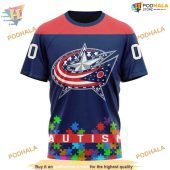 Custom Unisex Kits Hockey Fights Against Autism Nhl Columbus Blue Jackets Hoodie 3d 3.jpg - demo10