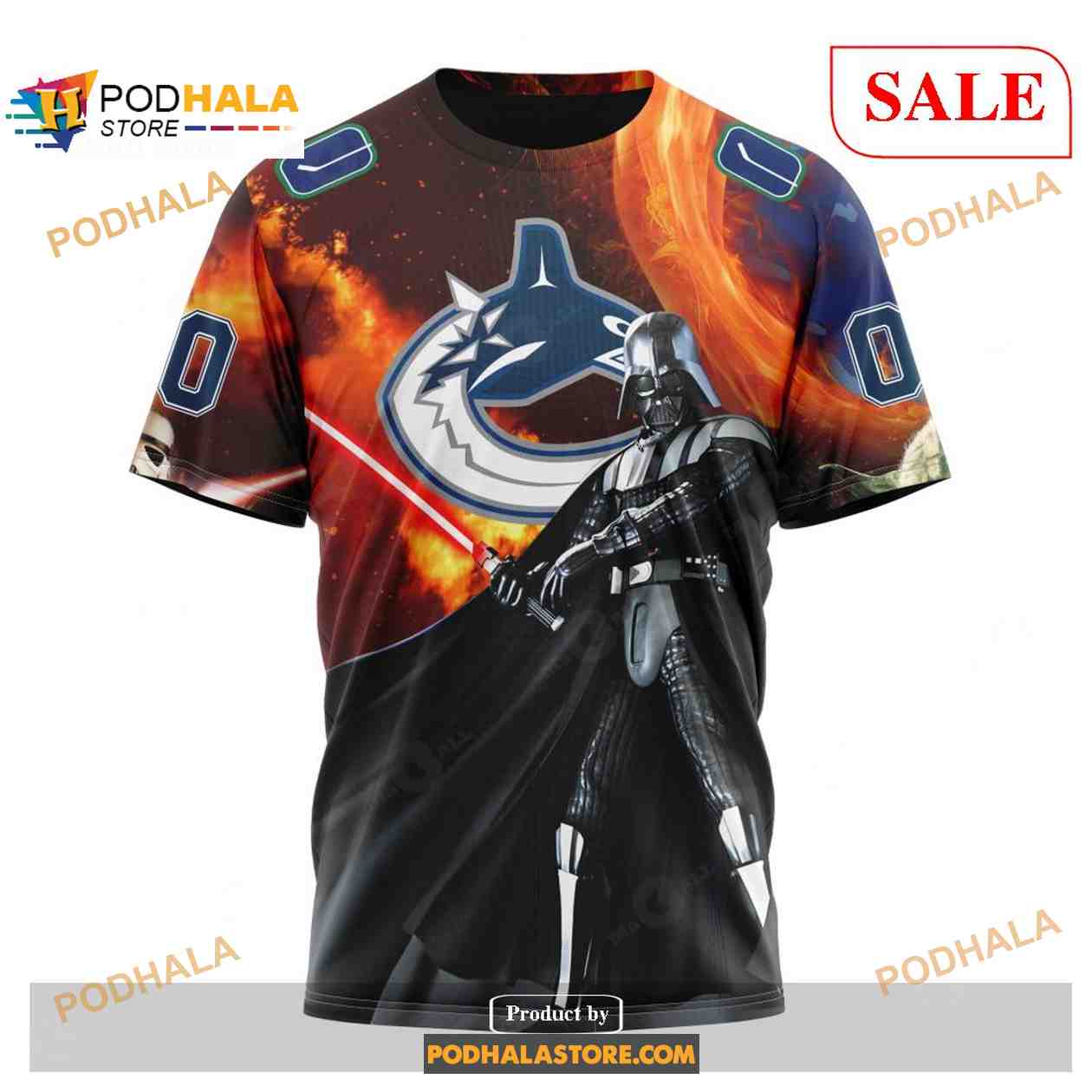 Custom Vancouver Canucks Design X Star War NHL Shirt Hoodie 3D Custom Vancouver Canucks Design X Star War NHL Shirt Hoodie 3D