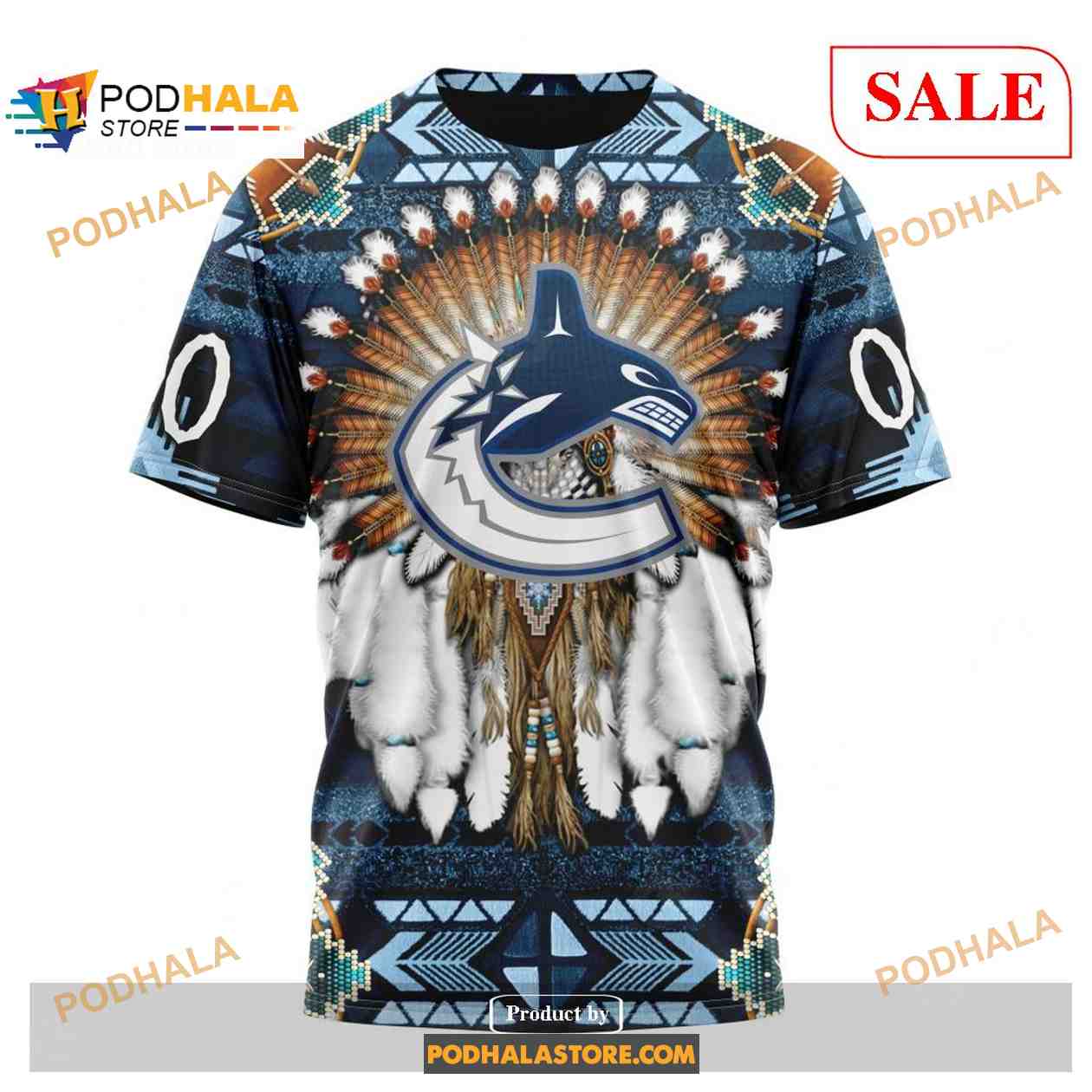 Custom Vancouver Canucks Native Costume NHL Shirt Hoodie 3D Custom Vancouver Canucks Native Costume NHL Shirt Hoodie 3D