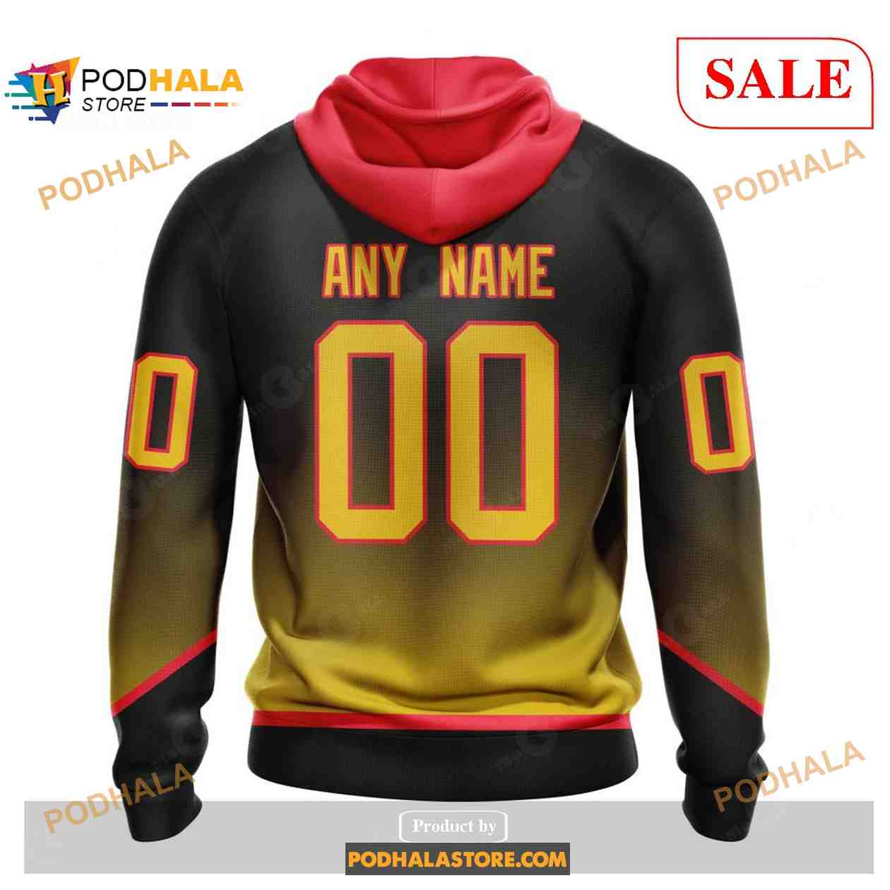 Custom Vancouver Canucks Retro Gradient Design NHL Shirt Hoodie 3D Custom Vancouver Canucks Retro Gradient Design NHL Shirt Hoodie 3D