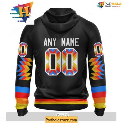 Custom Vegas Golden Knights 3D Hoodie With Bold Native Pattern Design