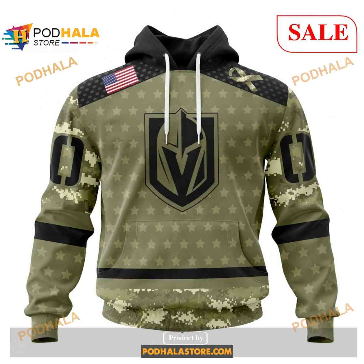 Custom Vegas Golden Knights Camo Military Appreciation Sweatshirt NHL Hoodie 3D Custom Vegas Golden Knights Camo Military Appreciation Sweatshirt NHL Hoodie 3D