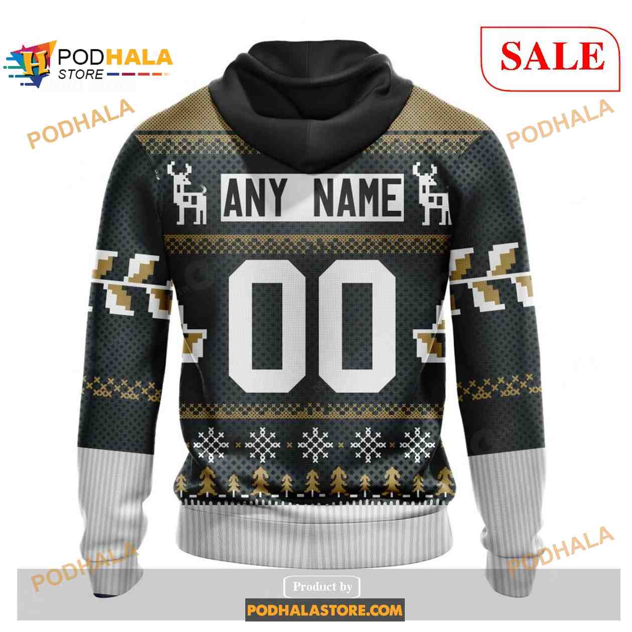 Custom Vegas Golden Knights Chrismas Season Sweatshirt NHL Hoodie 3D Custom Vegas Golden Knights Chrismas Season Sweatshirt NHL Hoodie 3D