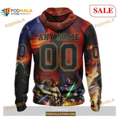 Custom Vegas Golden Knights Design X Star War Sweatshirt NHL Hoodie 3D