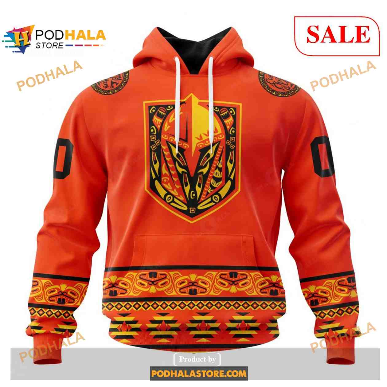 Custom Vegas Golden Knights National Day For Truth And Reconciliation NHL Hoodie 3D Custom Vegas Golden Knights National Day For Truth And Reconciliation NHL Hoodie 3D