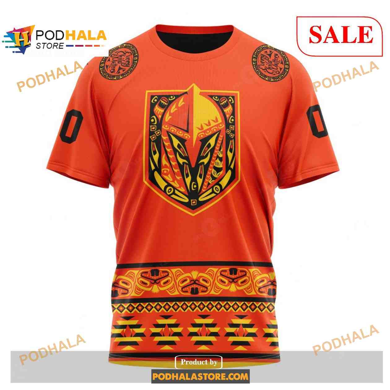 Custom Vegas Golden Knights National Day For Truth And Reconciliation NHL Hoodie 3D Custom Vegas Golden Knights National Day For Truth And Reconciliation NHL Hoodie 3D