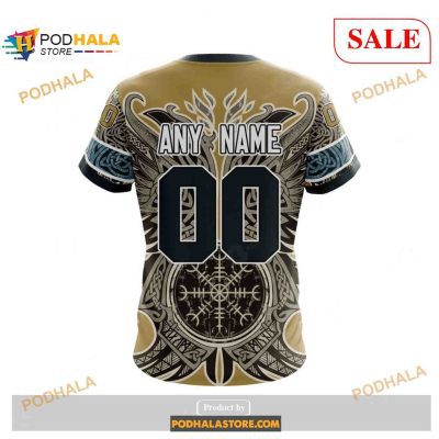 Custom Vegas Golden Knights Norse Viking Symbols Sweatshirt NHL Hoodie 3D